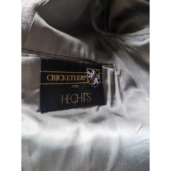 Hect's Cricketeer Mens 3 Button 2 pc Suit Gray Light Striped Pants & Jacket 46R - Picture 11 of 16